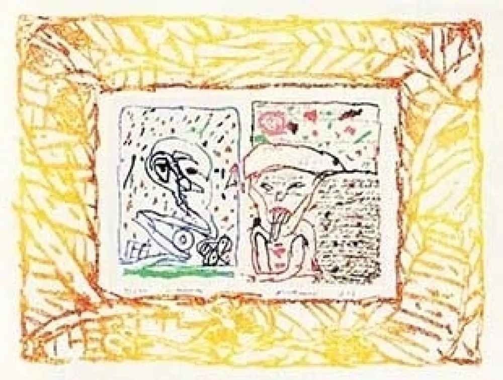 Etching Alechinsky - Le layetier