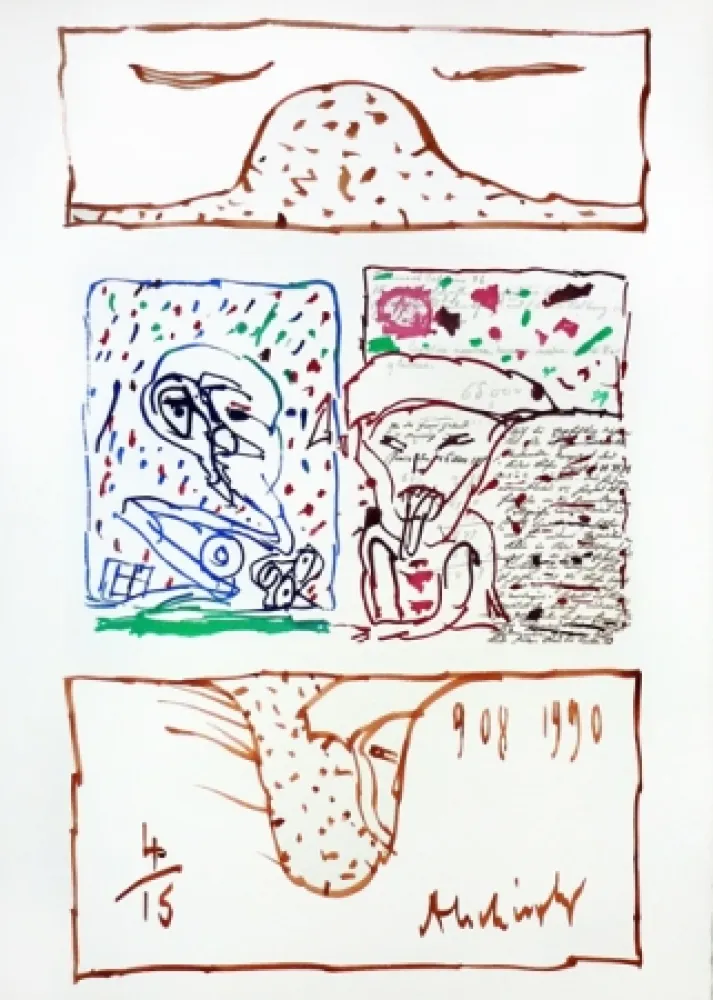 Etching Alechinsky - Le plus beau cadeau