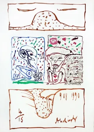 Etching Alechinsky - Le plus beau cadeau