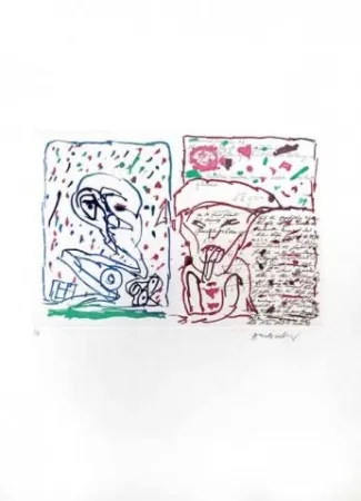 Engraving Alechinsky - Le plus beau Cadeau