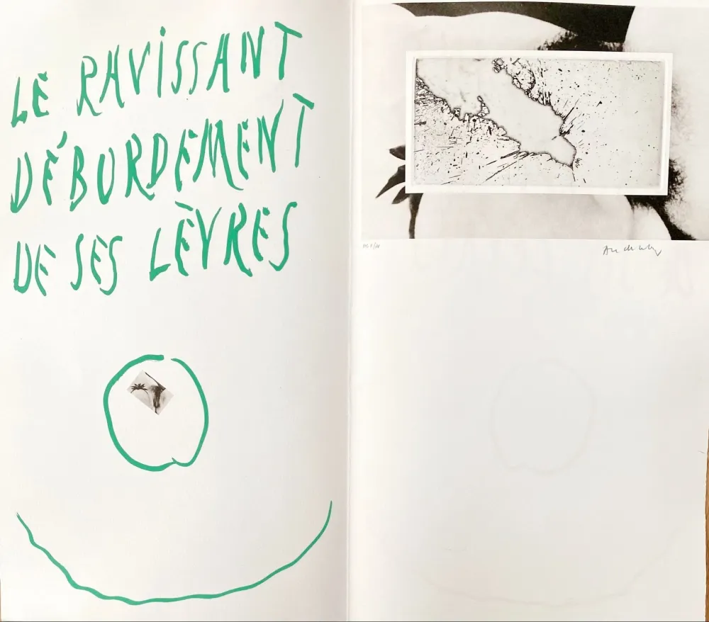 Engraving Alechinsky - Le ravissant débordement de ses lèvres