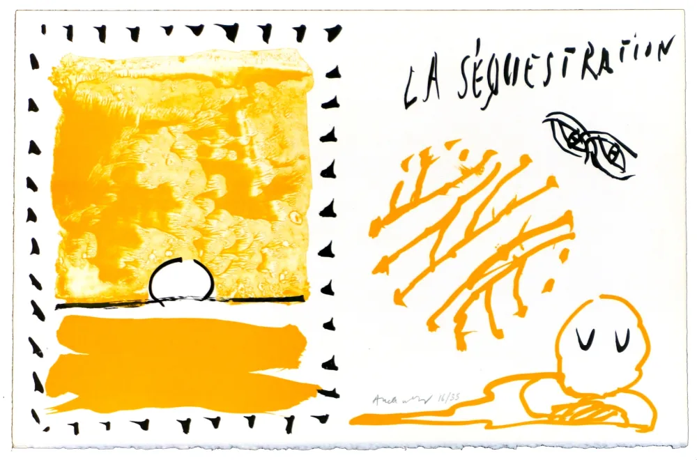 Lithograph Alechinsky - Le rêve de l'ammonite 1