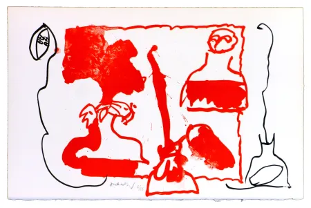 Lithograph Alechinsky - Le rêve de l'ammonite 10