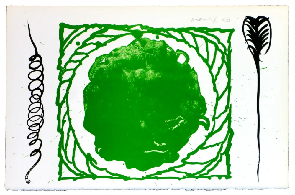 Lithograph Alechinsky - Le rêve de l'ammonite 11