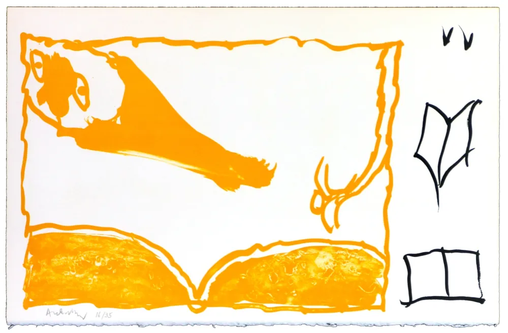 Lithograph Alechinsky - Le rêve de l'ammonite 12