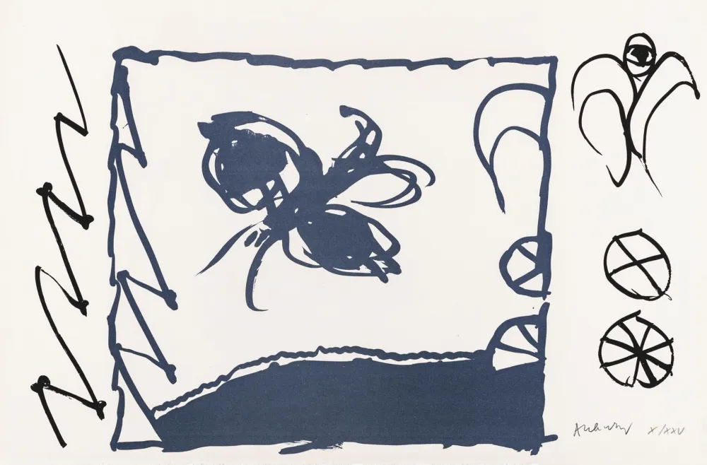 Lithograph Alechinsky - Le rêve de l'ammonite 15