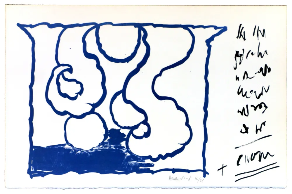 Lithograph Alechinsky - Le rêve de l'ammonite 8