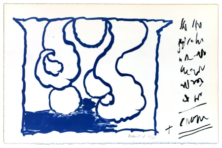 Lithograph Alechinsky - Le rêve de l'ammonite 8