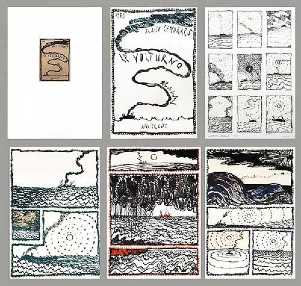 Lithograph Alechinsky - Le Volturno