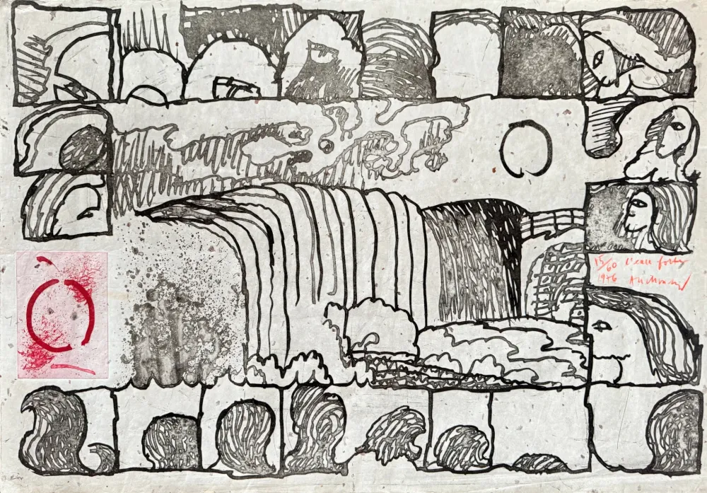 Engraving Alechinsky - L’eau forte