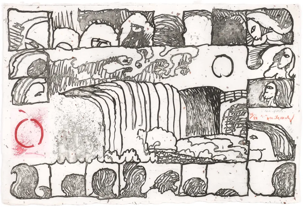 Engraving Alechinsky - L'eau forte