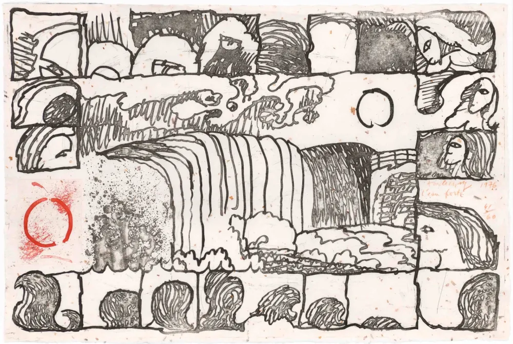 Engraving Alechinsky - L’eau forte