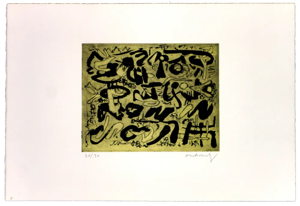 Lithograph Alechinsky - Les ombres