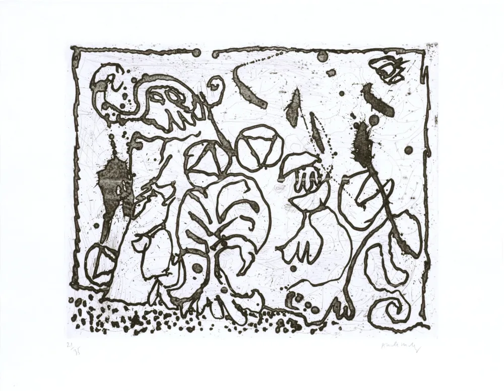 Engraving Alechinsky - Les points sans les i