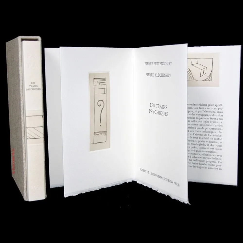 Illustrated Book Alechinsky - Les trains psychiques