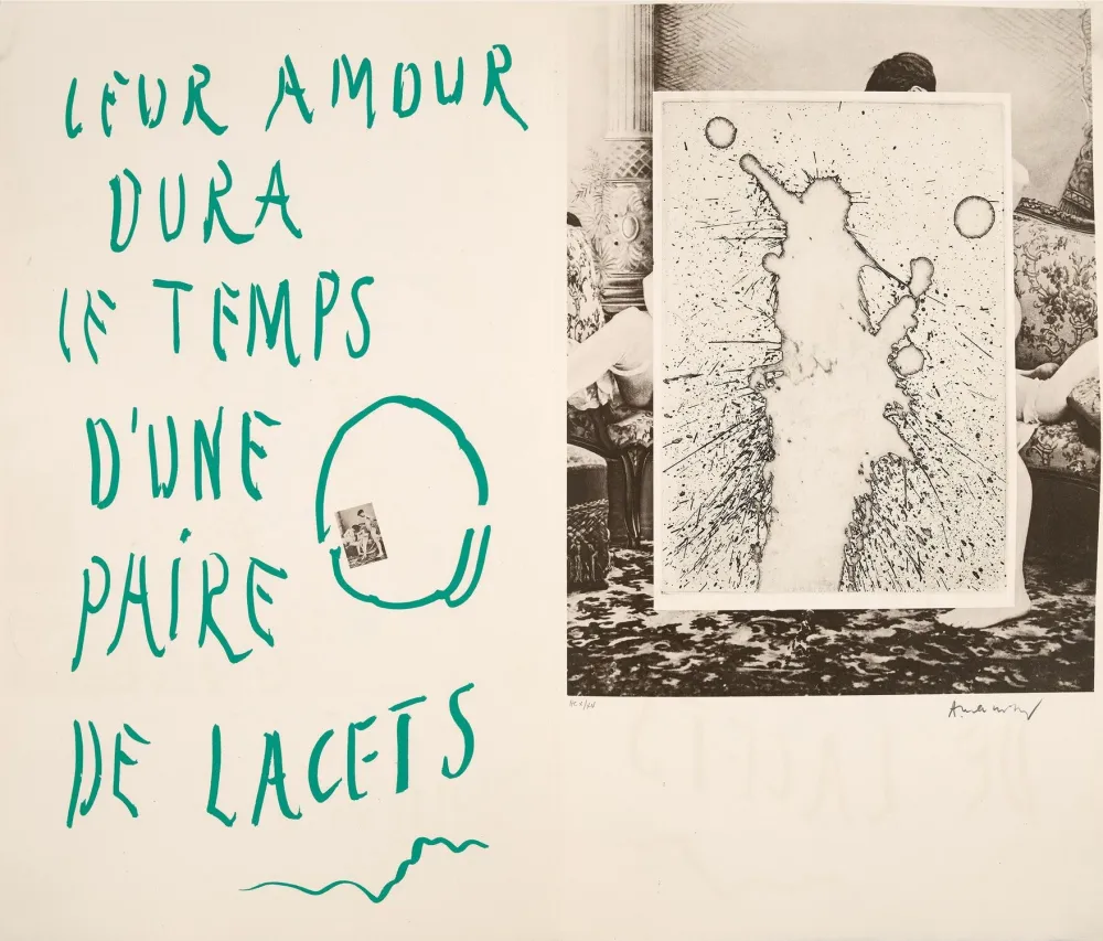 Engraving Alechinsky - Leur amour dura le temps d’une paire de lacets