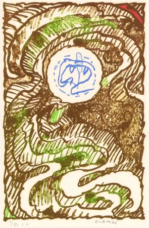 Lithograph Alechinsky - L'excédante 03