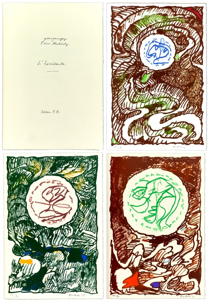 Etching Alechinsky - L'Excédante