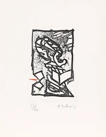 Engraving Alechinsky - Lichthouwen