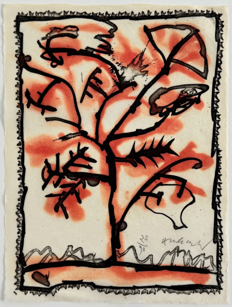 Etching And Aquatint Alechinsky - Lieu dit