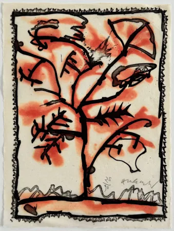 Etching And Aquatint Alechinsky - Lieu dit