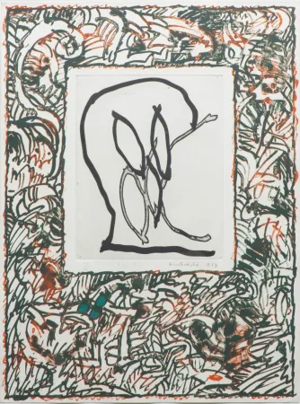 Lithograph Alechinsky - Ligne BVV