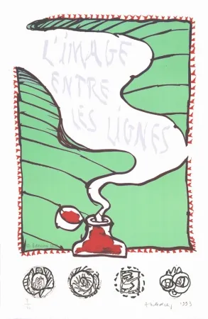 Lithograph Alechinsky - L'image entre les lignes