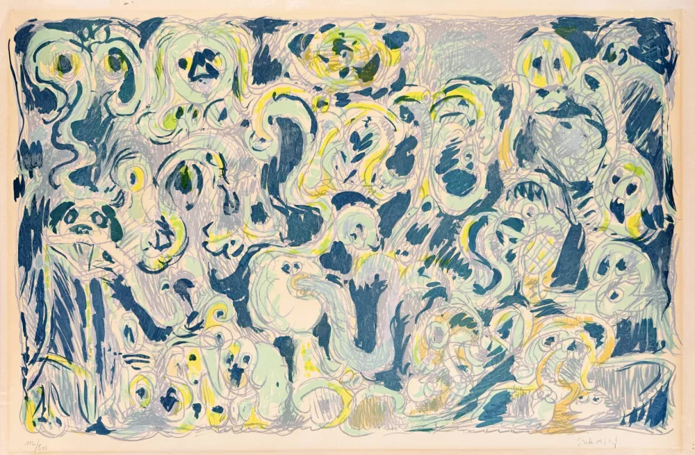 Lithograph Alechinsky - L’inconditionnement humain