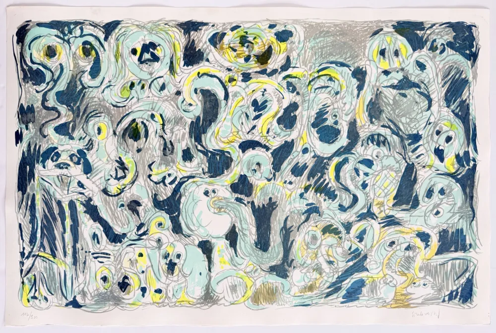 Lithograph Alechinsky - L’inconditionnement humain