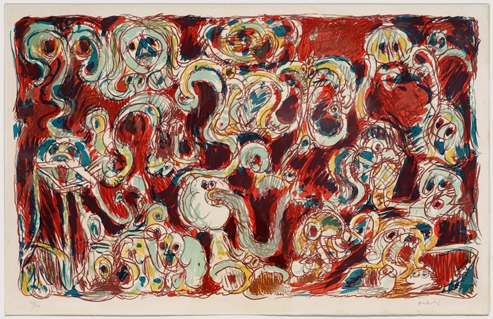 Lithograph Alechinsky - L'inconditionnement humain