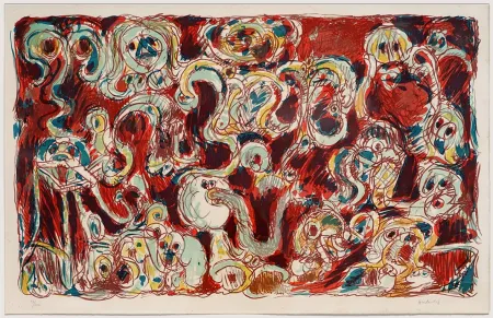 Lithograph Alechinsky - L'inconditionnement humain