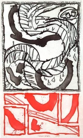 Etching Alechinsky - Logique propre