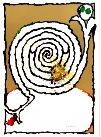 Lithograph Alechinsky - Long Playing