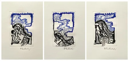 Engraving Alechinsky - '' L'Or Noir ''