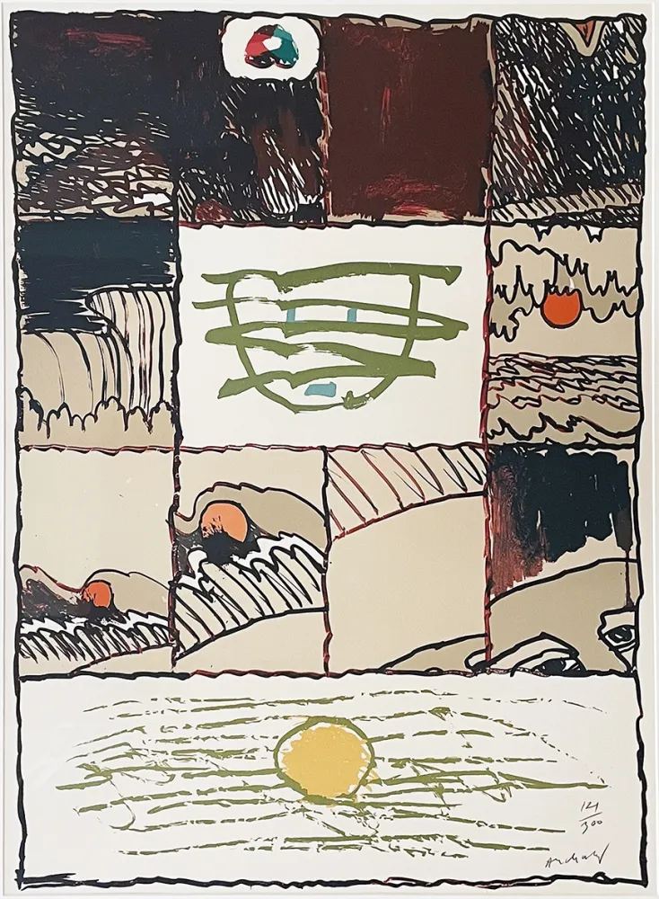 Lithograph Alechinsky - Louisiana