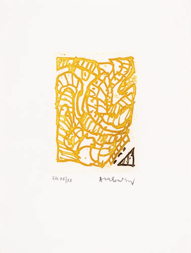 Etching And Aquatint Alechinsky - Maint corps des chambres 04