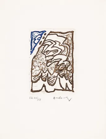 Etching And Aquatint Alechinsky - Maint corps des chambres 07