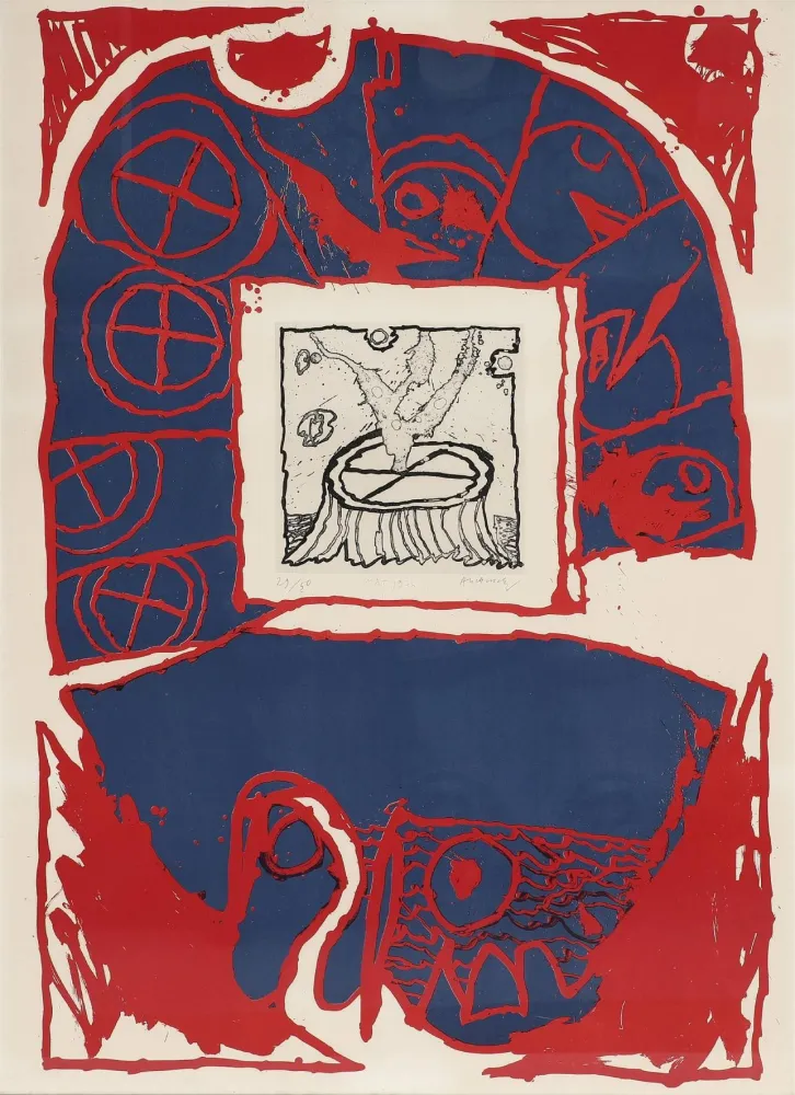 Lithograph Alechinsky - Mat