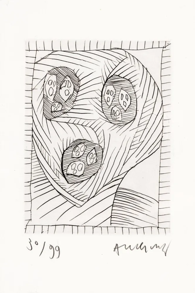 Engraving Alechinsky - Max Loreau