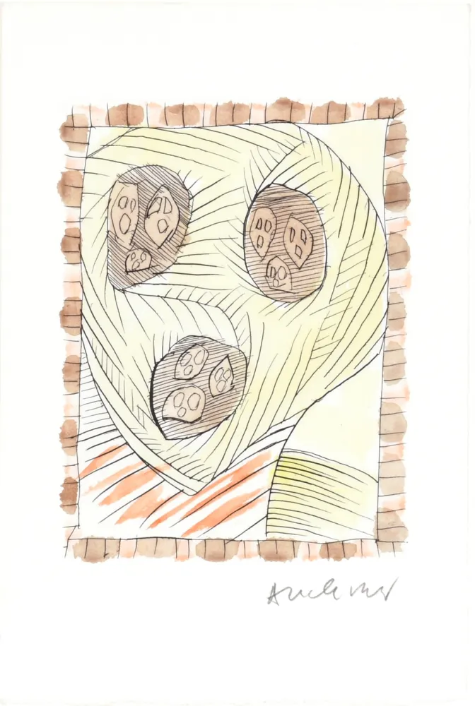 Engraving Alechinsky - Max Loreau