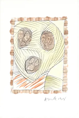 Engraving Alechinsky - Max Loreau