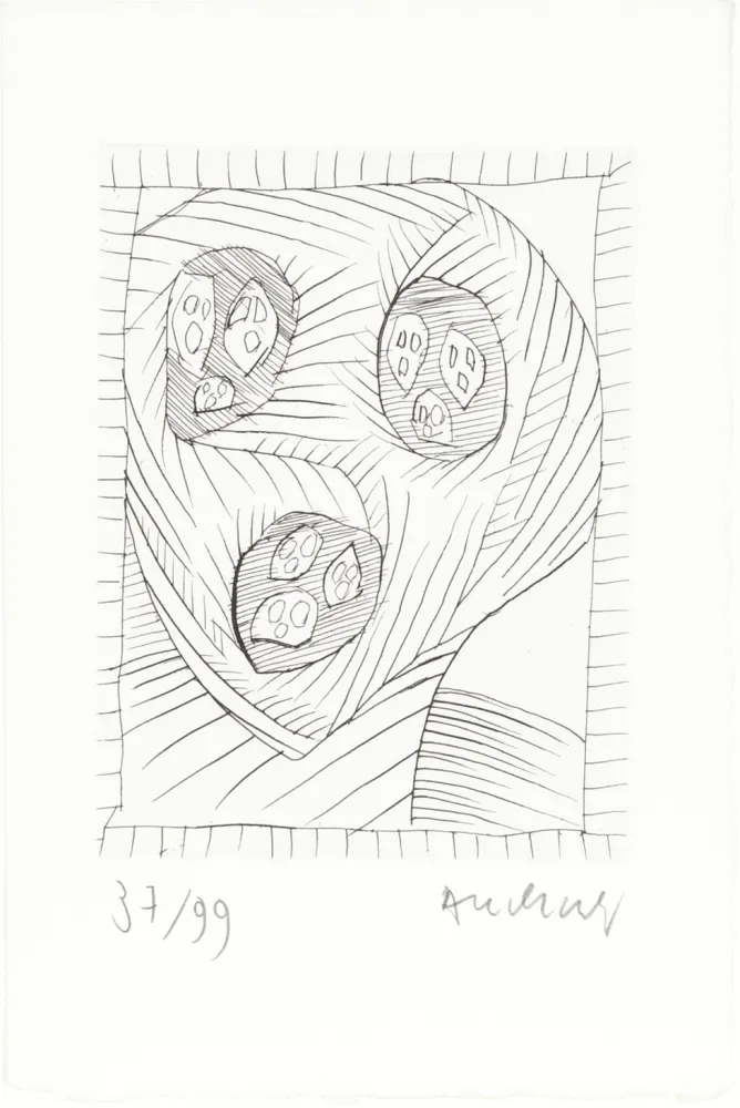 Engraving Alechinsky - Max Loreau