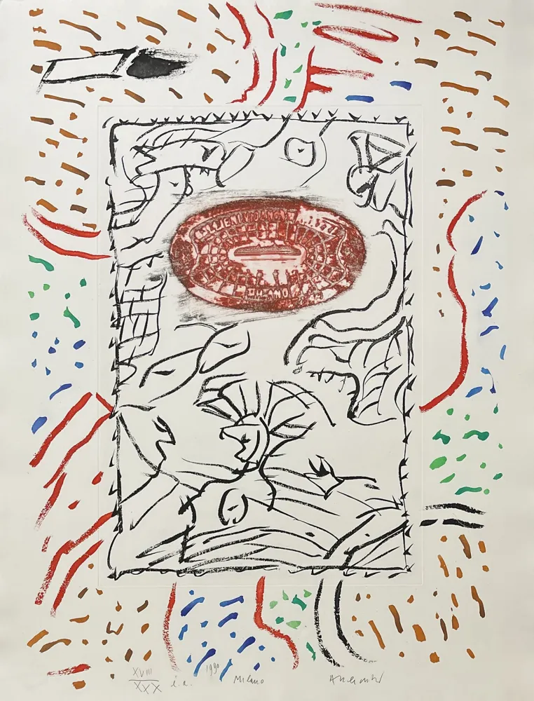 Etching Alechinsky - Milano