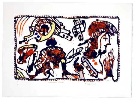 Lithograph Alechinsky - Morceaux Choisis