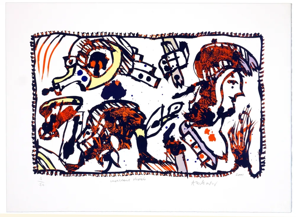 Lithograph Alechinsky - Morceaux Choisis