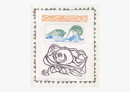 Etching Alechinsky - Morsures VII