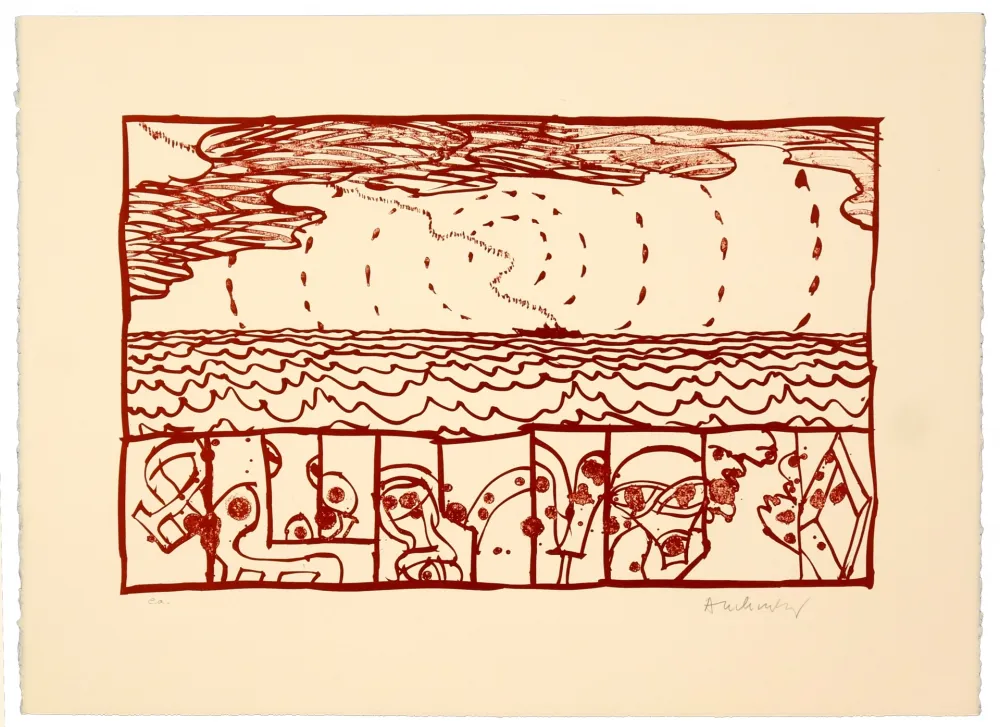 Lithograph Alechinsky - Novotel I