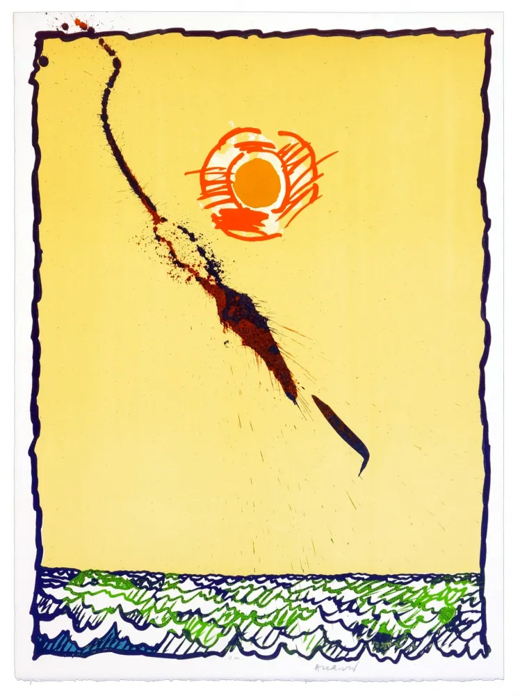 Lithograph Alechinsky - Objets Volants