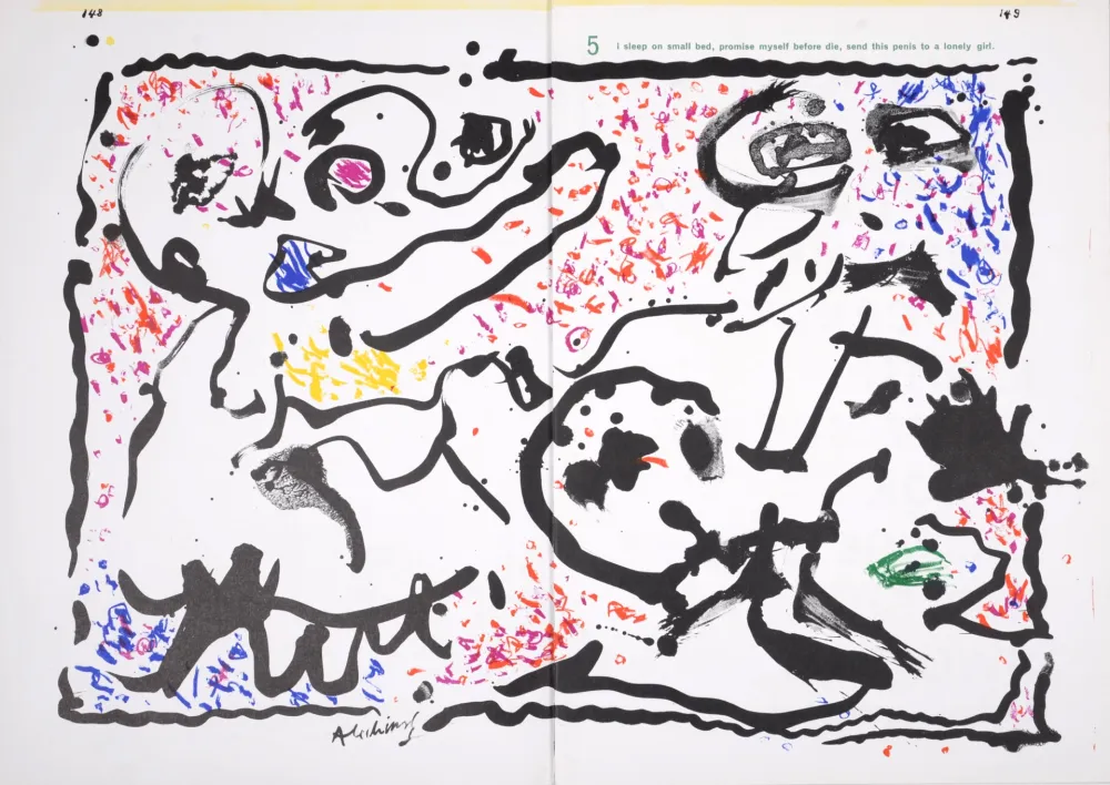 Lithograph Alechinsky - One Cent life, 1964