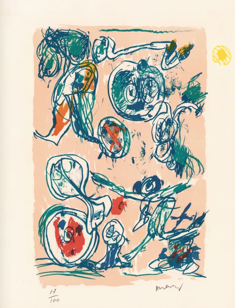 Lithograph Alechinsky - Ordre dispersé